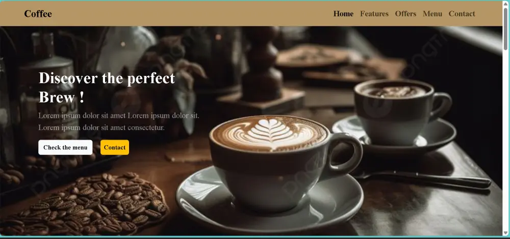 تصميم صفحة واحده Landing Page لأي نشاط (مطعم - كافيه - شركة)