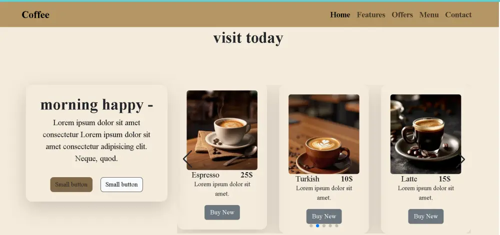 تصميم صفحة واحده Landing Page لأي نشاط (مطعم - كافيه - شركة)