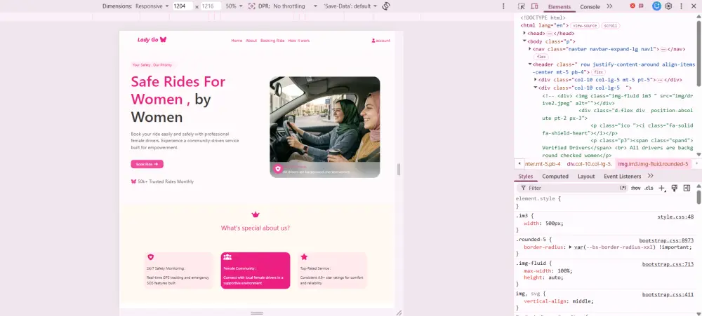 اقوم بانشاء مواقع ويب حديثه و متجاوبه و responsive designباستخدام html,css,bootstrap بحيث يعمل بشكل ممتاز على الموبايل و الكمبيوتر و التابلت