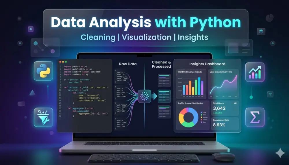 معالجة وتحليل البيانات وتصويرها باستخدام بايثون