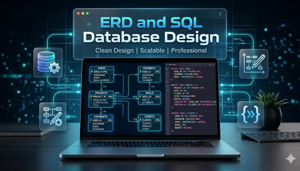 تصميم مخطط ERD وتحويله إلى Database SQL