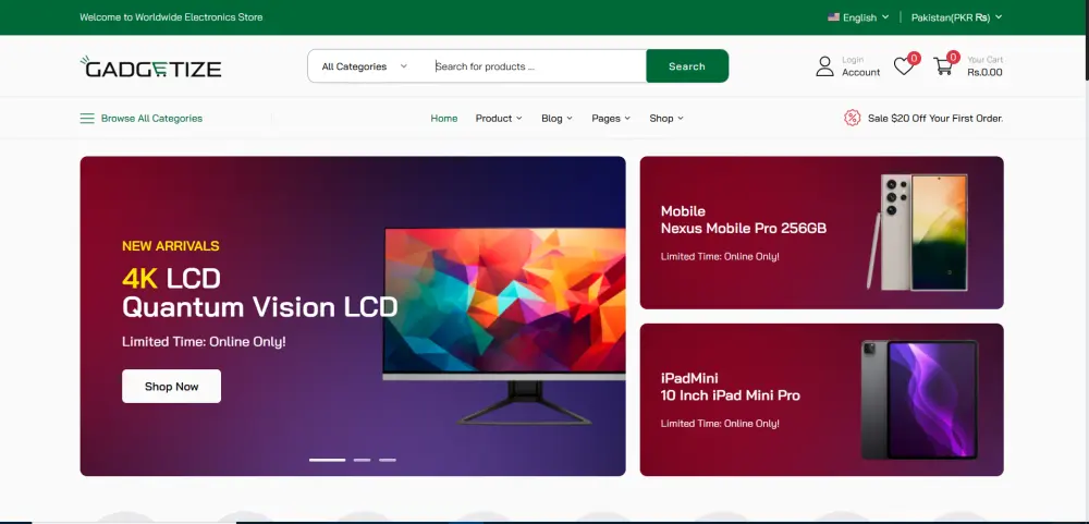 تصميم وتطوير واجهات مواقع احترافية Front-End
