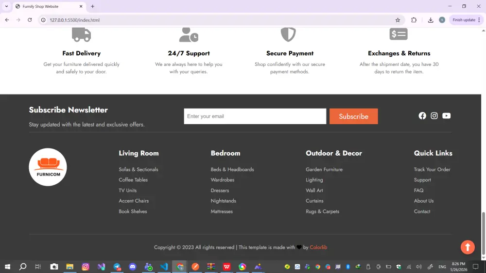 تصميم وتطوير واجهات Frontend لمواقع الويب بشكل احترافي