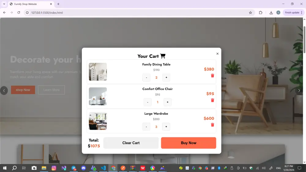 تصميم وتطوير واجهات Frontend لمواقع الويب بشكل احترافي