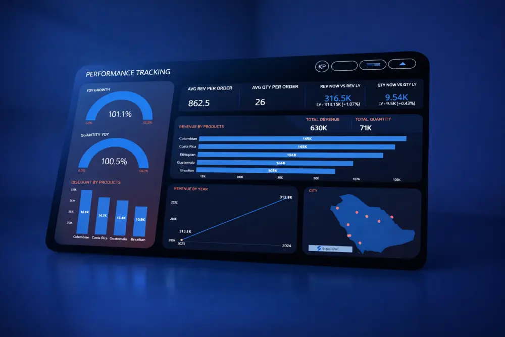 حلل بياناتك باحتراف باستخدام Excel وPower BI وإنشاء Dashboard تفاعلي