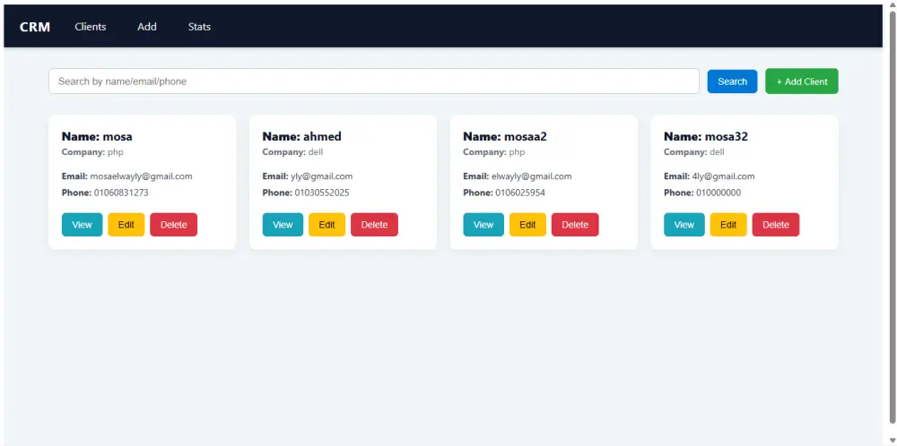 نظام crm كامل لادارة العملاء وتحليل البيانات