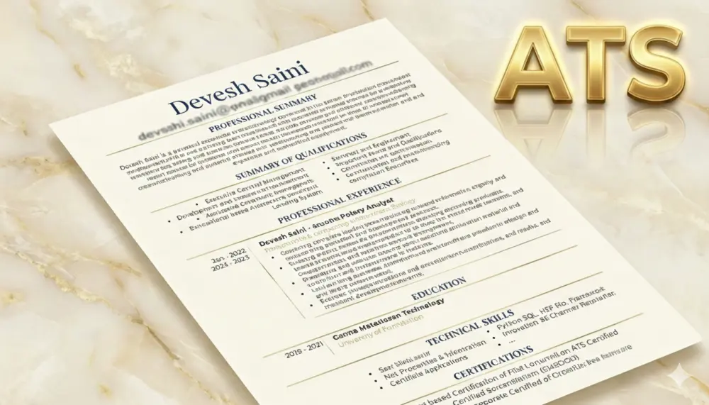 تصميم سيره ذاتيه CV احترافيه بنظام ATS