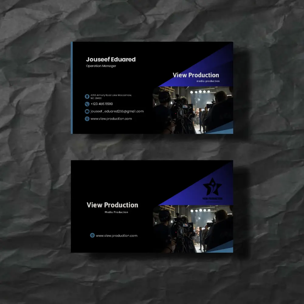 تصميم بطاقة أعمال احترافية جاهزة للطباعة"