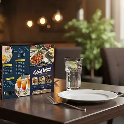 تصميم منيو احترافي للمطاعم والكافيهات