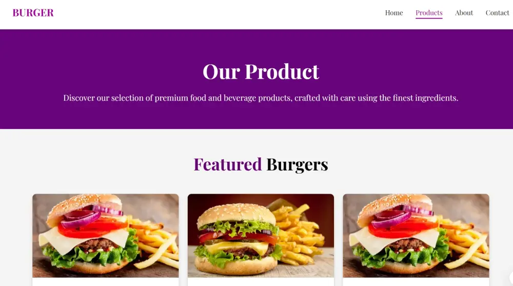 تصميم موقع مطعم الوجبات السريعة احترافي مع منيو أونلاين وتجربة مستخدم مميزة