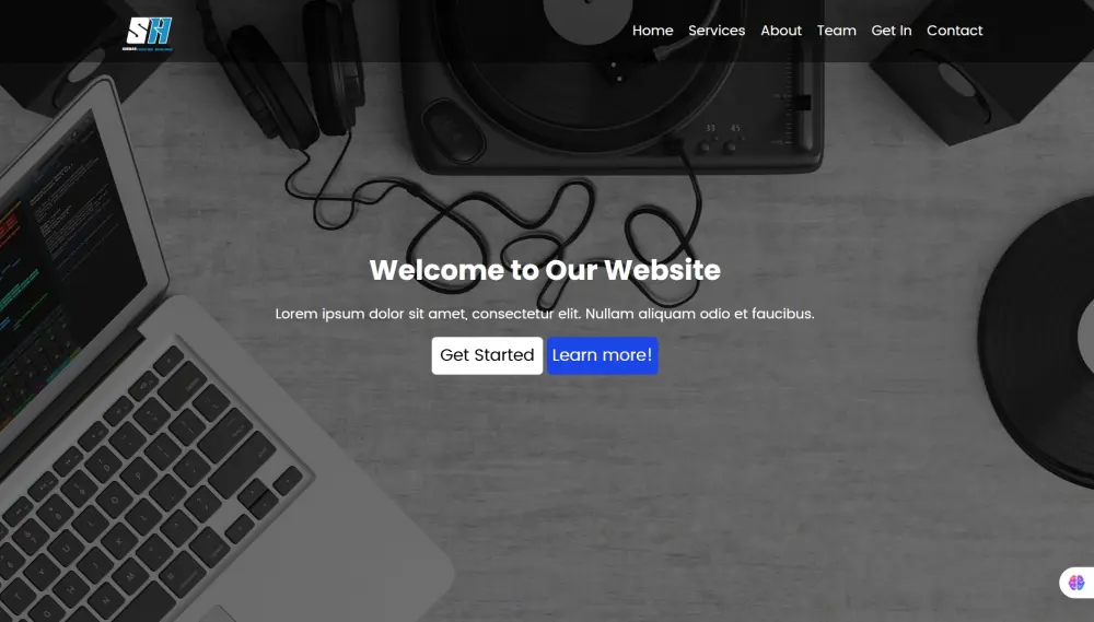 صفحة هبوط احترافية متجاوبة بتأثيرات حركة سلسة