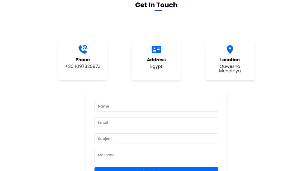 صفحة هبوط احترافية متجاوبة بتأثيرات حركة سلسة