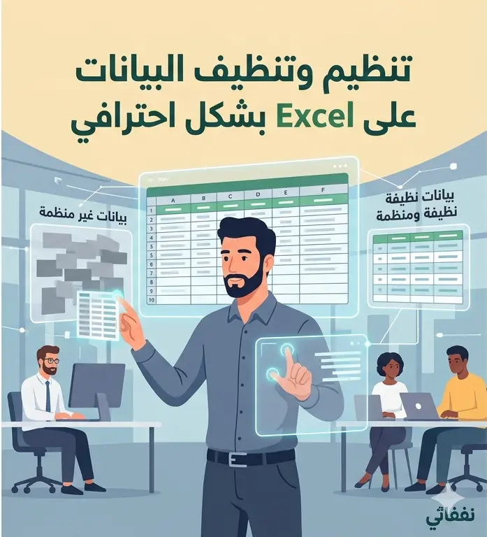 تنظيم وتنظيف البيانات على Excel بشكل احترافي