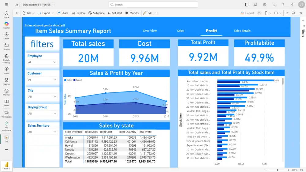 تحليل البيانات وإنشاء داشبورد احترافي باستخدام Excel وPower BI