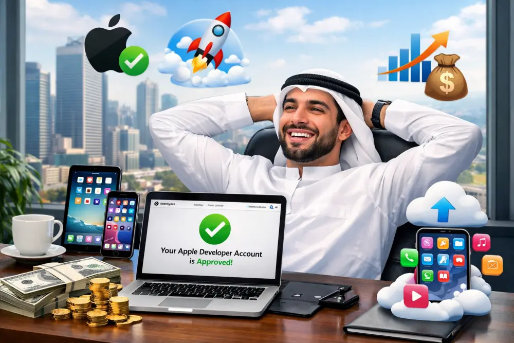 إنشاء وتوثيق حساب Apple Developer رسمي باسمك (جاهز للنشر)