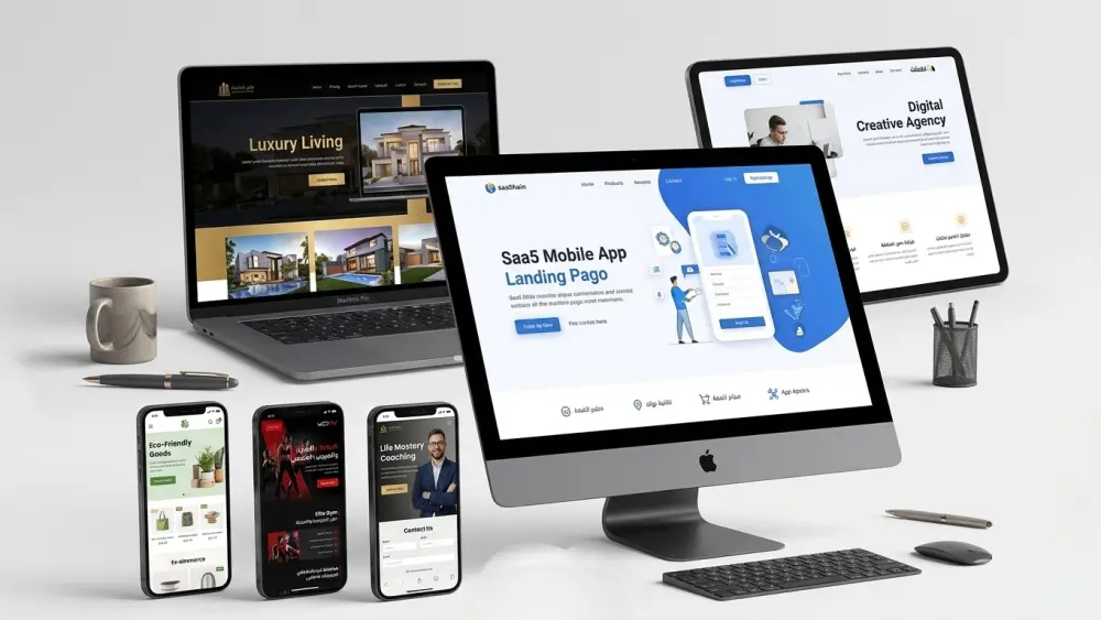 تصميم صفحة هبوط landing page بشكل مميز وجذاب