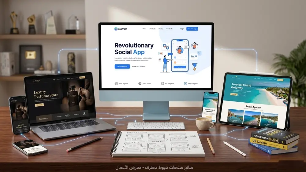 تصميم صفحة هبوط landing page بشكل مميز وجذاب