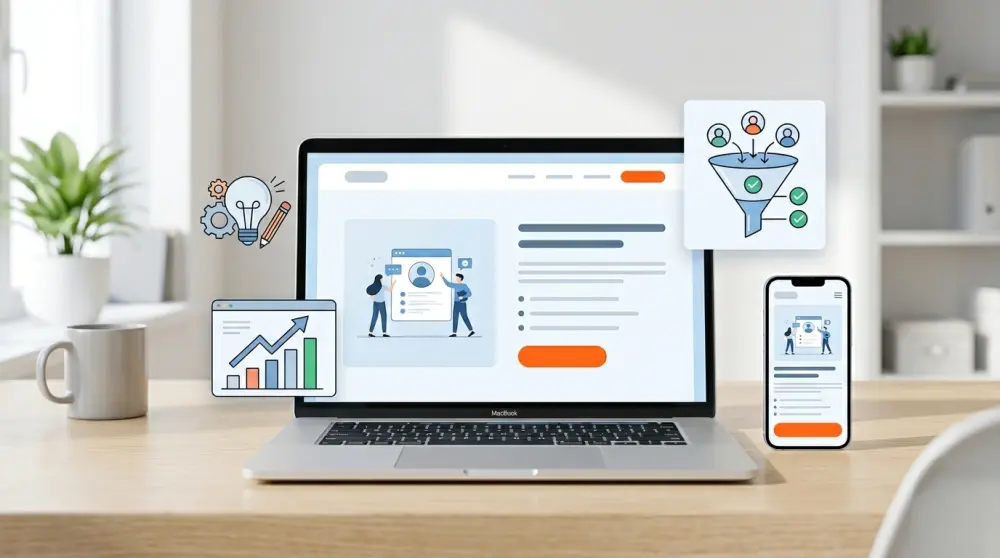 تصميم صفحة هبوط landing page بشكل مميز وجذاب