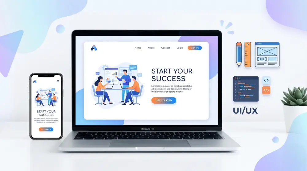 تصميم صفحة هبوط landing page بشكل مميز وجذاب