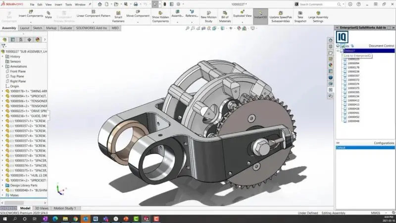 تصميم ثلاثي الأبعاد لمنتج ميكانيكي قابل للتصنيع (CAD)