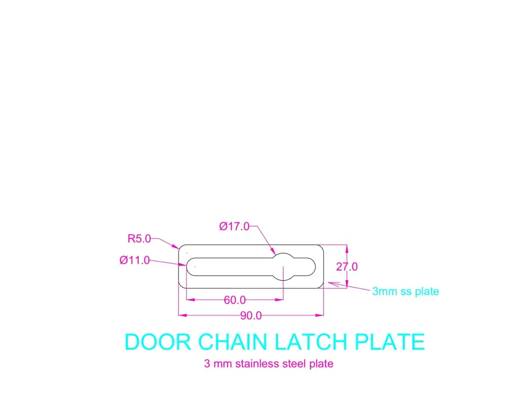 رسم هندسي ثنائي الأبعاد (2D Drawing) لقطعة ميكانيكية