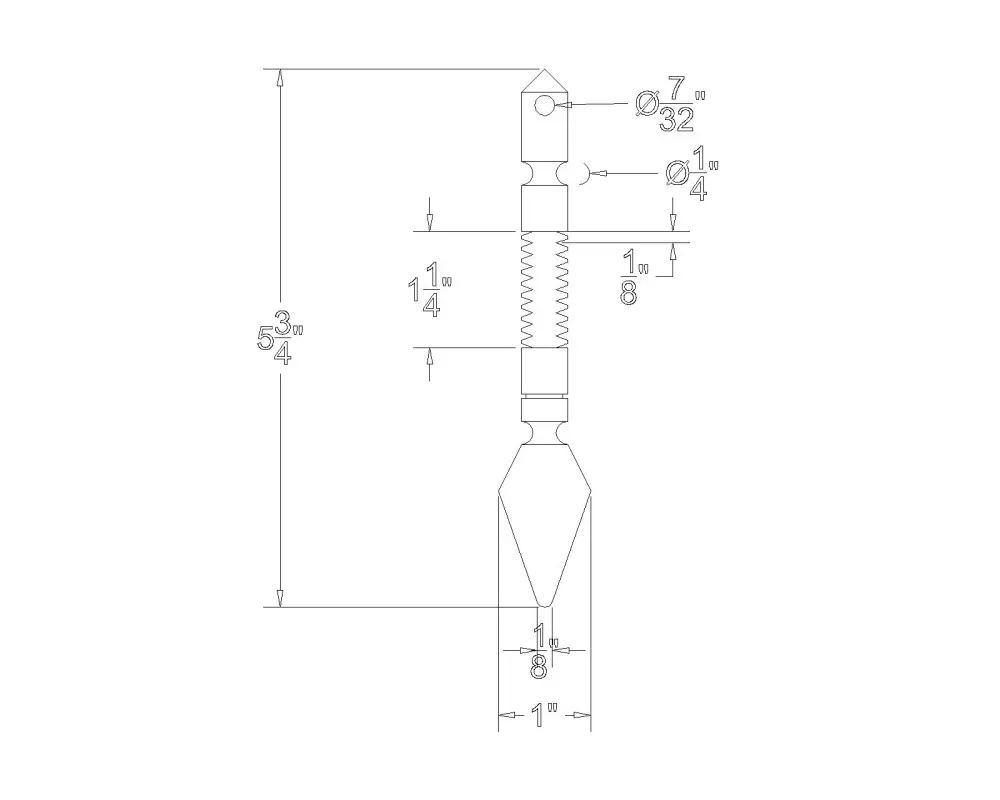 رسم هندسي ثنائي الأبعاد (2D Drawing) لقطعة ميكانيكية