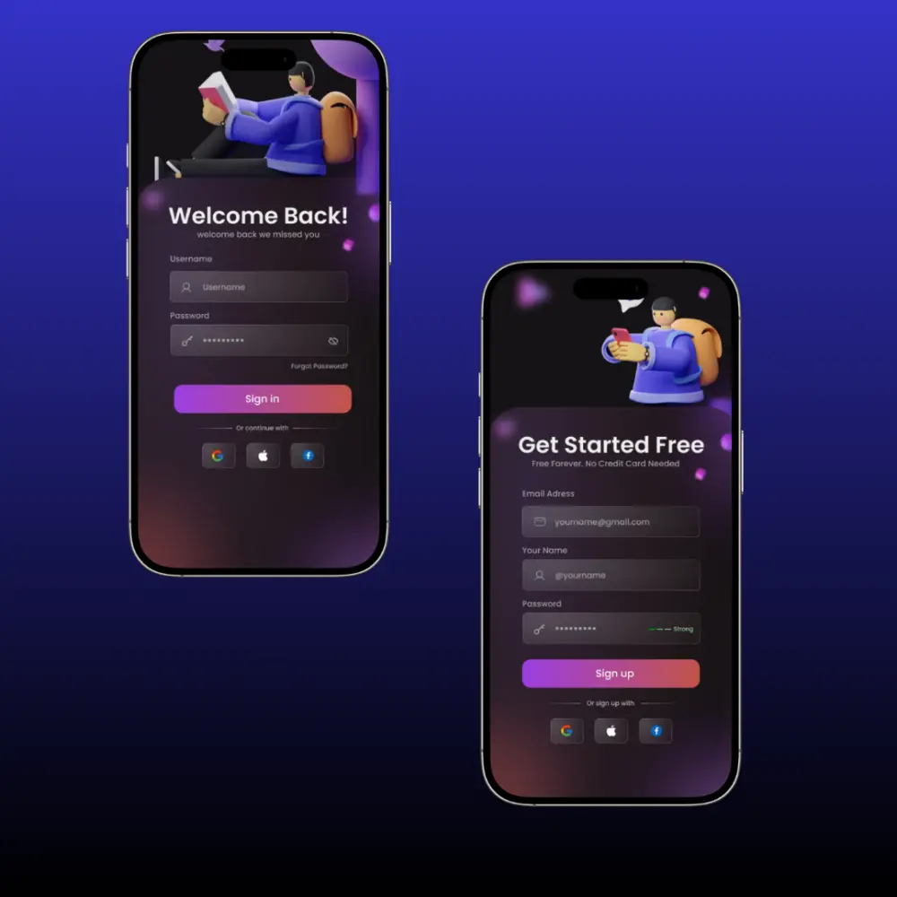 برمجة شاشات Login و Register احترافية باستخدام Flutter و Firebase