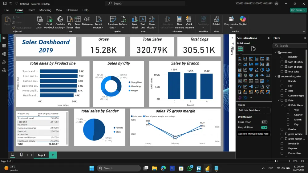 هحلل بياناتك وأعملك Dashboard تفاعلي على Power BI
