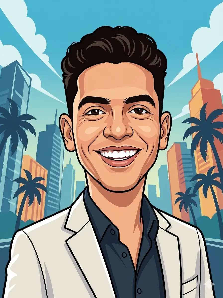 سأحوّل صورتك إلى بورتريه كرتوني احترافي بجودة عالية