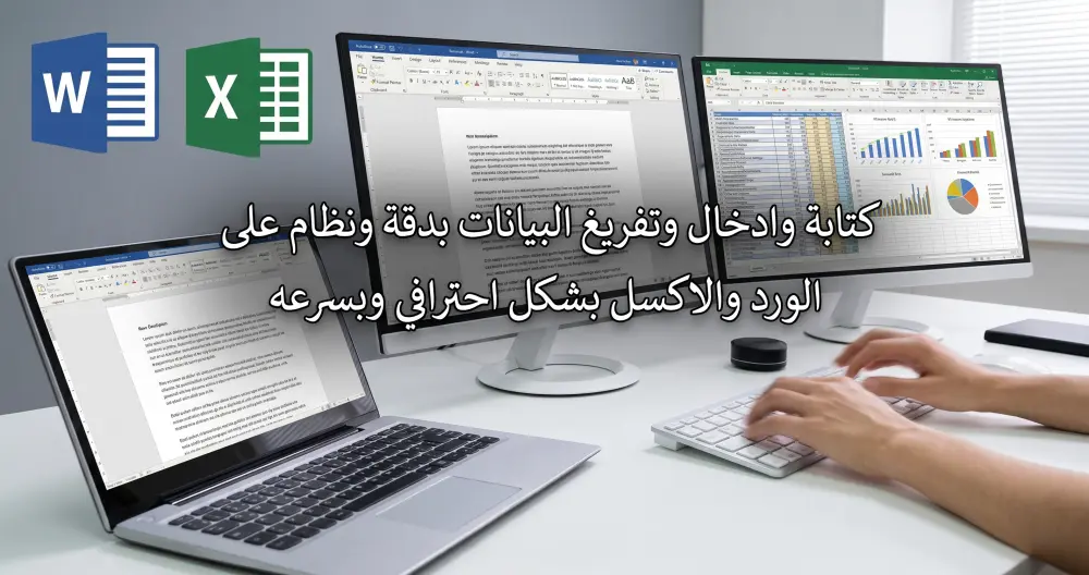 كتابة وادخال البيانات على Word و Excel بسرعة ودقة عالية