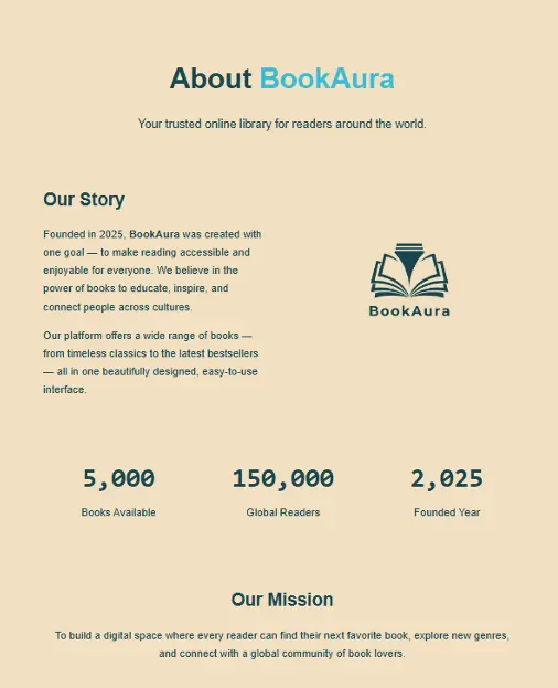 إنشاء صفحات نبذة تعريفية