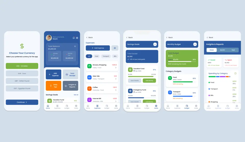 تصميم تجربة المستخدم و واجهات المستخدم (UI/UX) لتطبيقات الموبايل