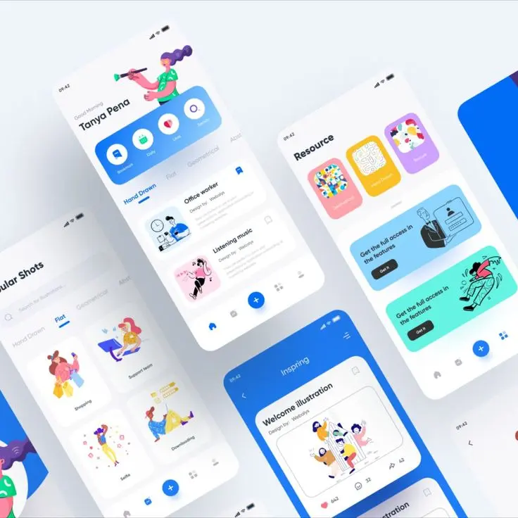 تطوير تطبيق موبايل باستخدام Flutter لصفحة واحدة يعمل على Android وiOS