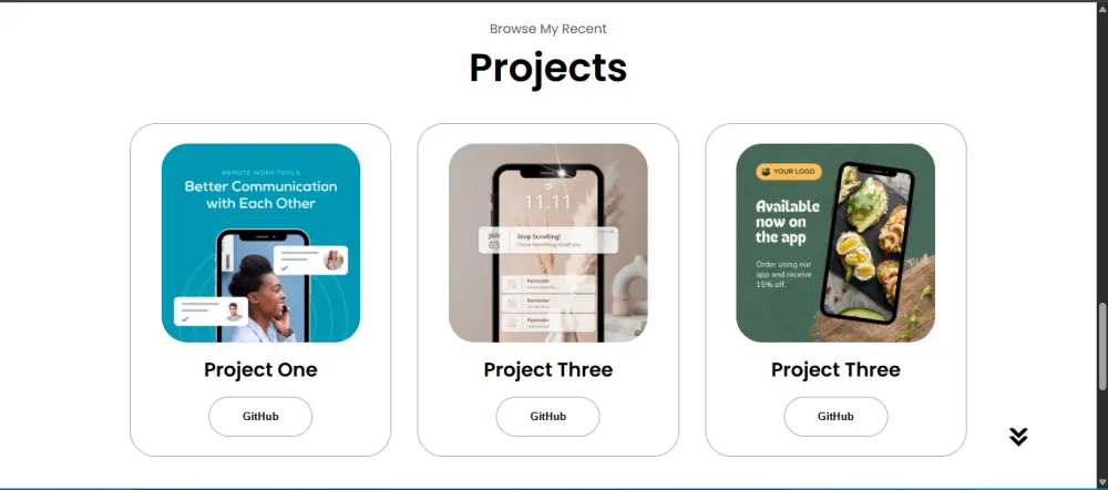 تصميم بورتيفوليو شخصي احترافي باستخدام HTML و CSS و JavaScript