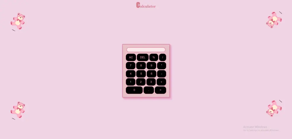 برمجة آلة حاسبة بسيطة