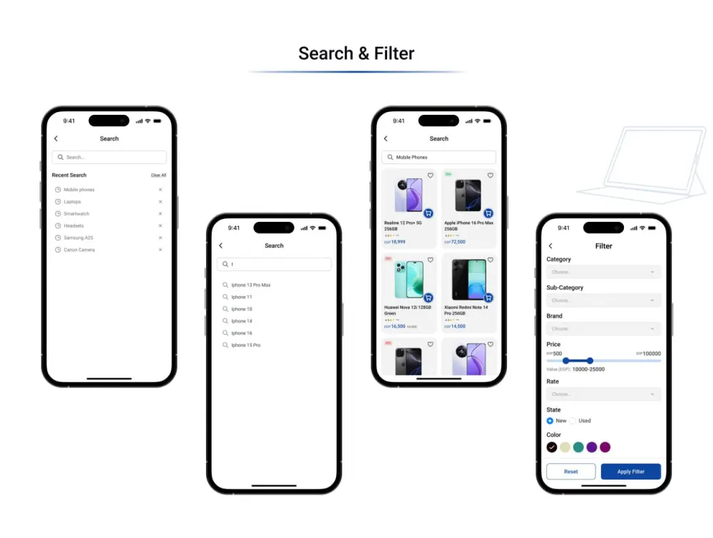تصميم صفحات واجهة وتجربة المستخدم للمواقع الالكترونية وتطبيقات الهاتف