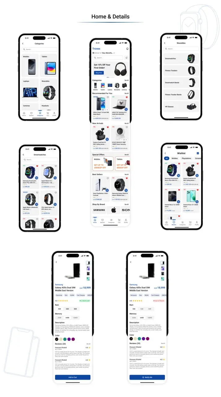 تصميم صفحات واجهة وتجربة المستخدم للمواقع الالكترونية وتطبيقات الهاتف
