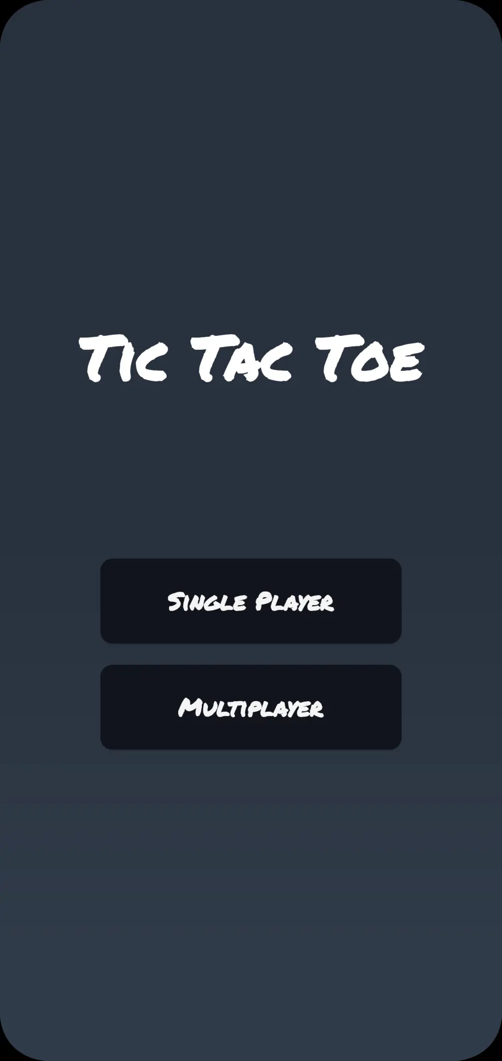 I will create a Tic Tac Toe game app using Flutter
