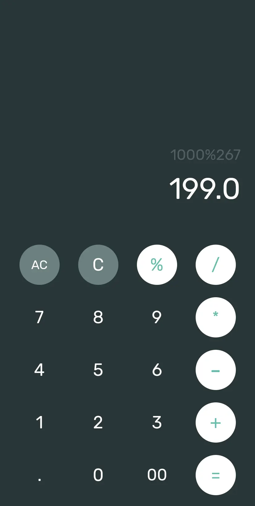 Developing a simple Calculator mobile application using Flutter with clean UI and full source code.