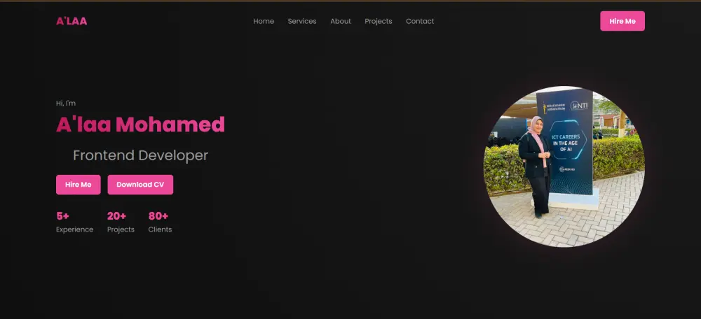 سأقوم بإنشاء موقع Portfolio مكون من صفحة واحدة متجاوبة باستخدام React