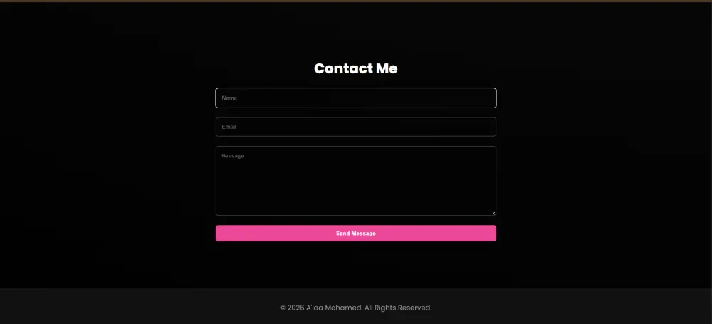 سأقوم بإنشاء موقع Portfolio مكون من صفحة واحدة متجاوبة باستخدام React