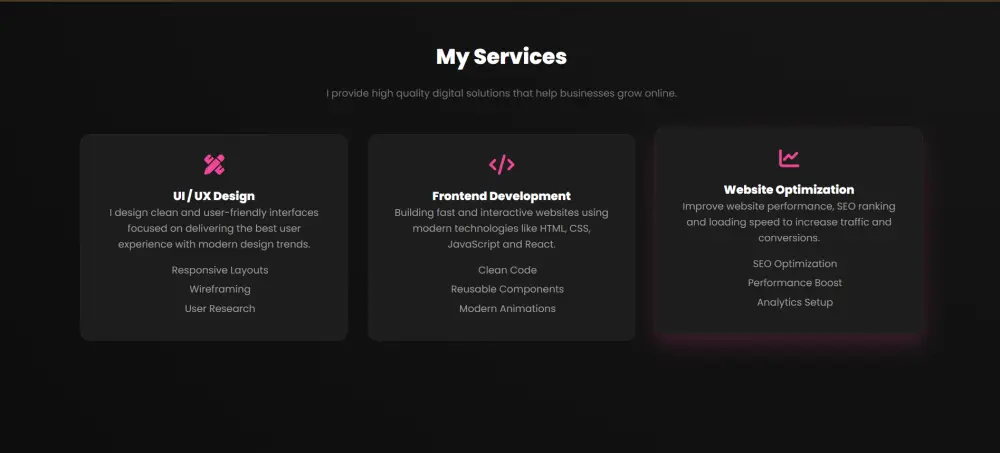 سأقوم بإنشاء موقع Portfolio مكون من صفحة واحدة متجاوبة باستخدام React