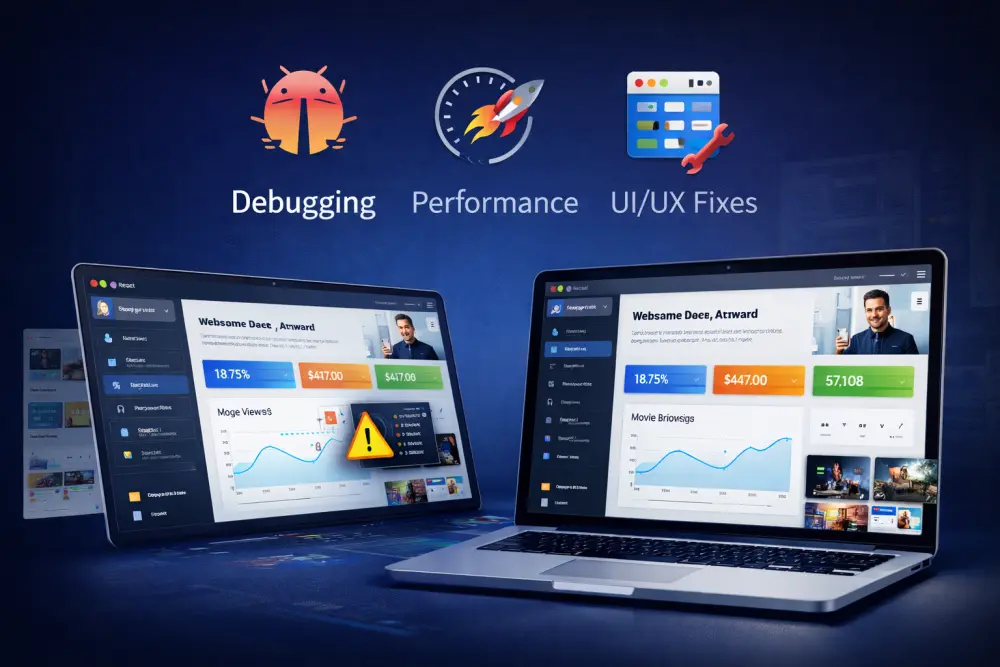 تعديل وتحسين مواقع الويب وإصلاح الأخطاء باحترافية