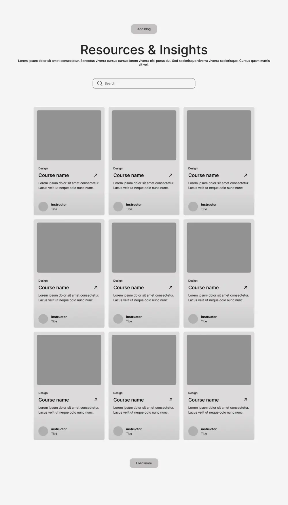 تصميم Wireframe لشاشتين لتنظيم فكرة التطبيق أو الموقع