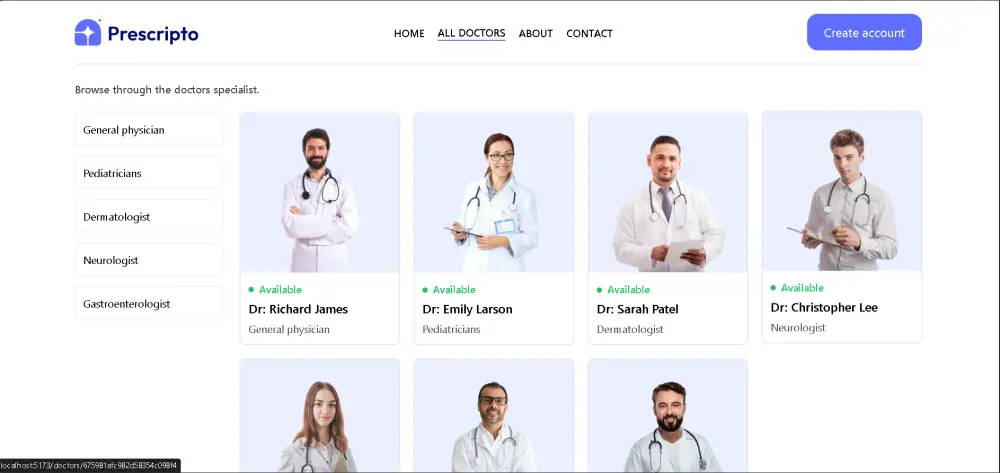 سوف أقوم بتطوير موقع إلكتروني متكامل لحجز مواعيد الأطباء، يشمل تصميم واجهة استخدام سهلة وواضحة، مع نظام منظم لإدارة الحجوزات والمواعيد.