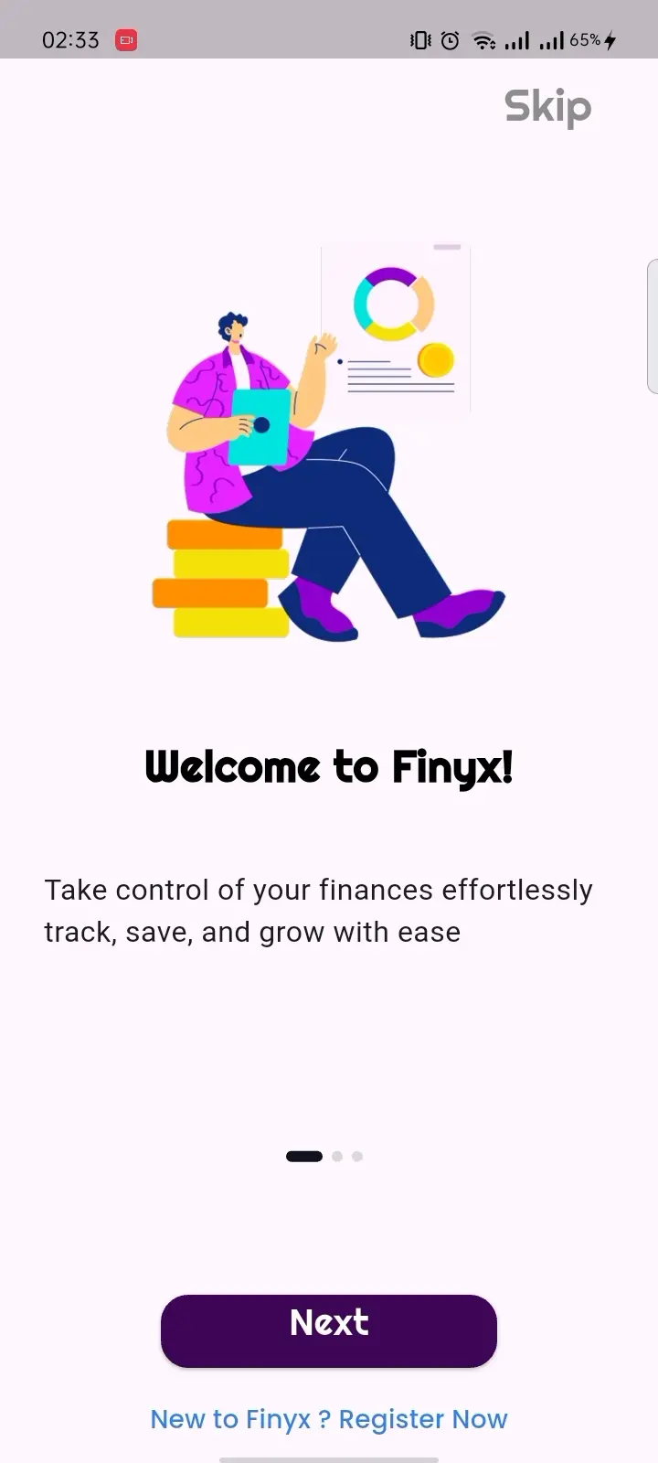تصميم شاشة واحدة احترافية Flutter