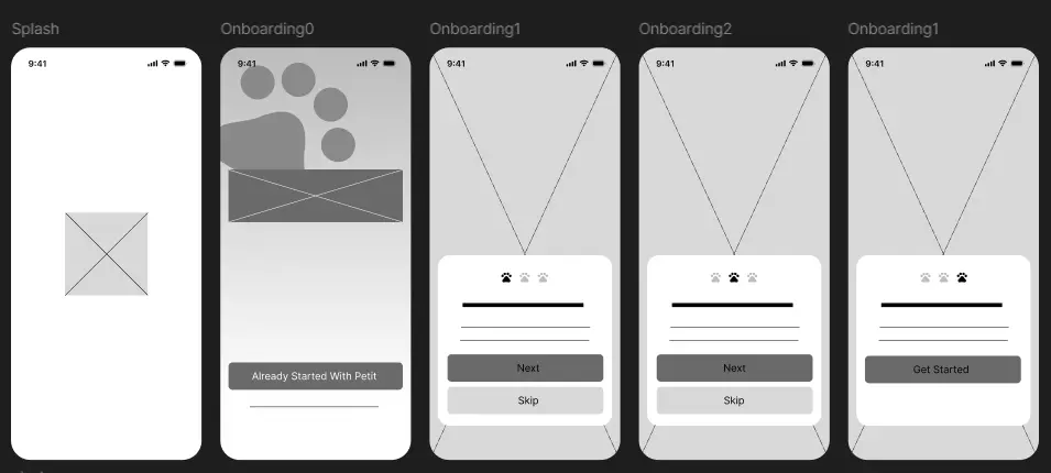 mid-fidelity wireframig