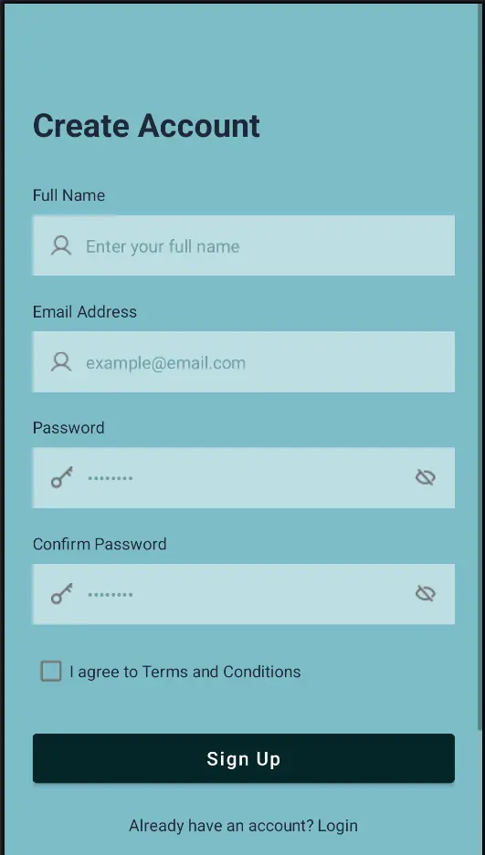 تصميم وتنفيذ شاشة تسجيل دخول Flutter بسيطة وجذابة