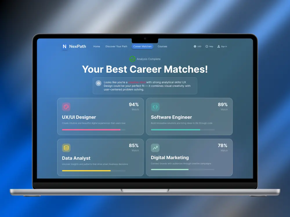 صميم واجهات مستخدم لتطبيقات الموبايل ومواقع الويب باحترافية