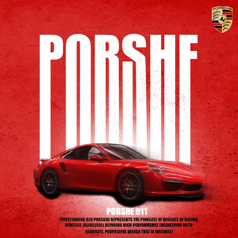 تصميم بوستر إعلاني احترافي للسيارات أو المنتجات